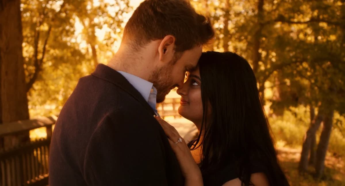 AI relit photo with golden hour lighting