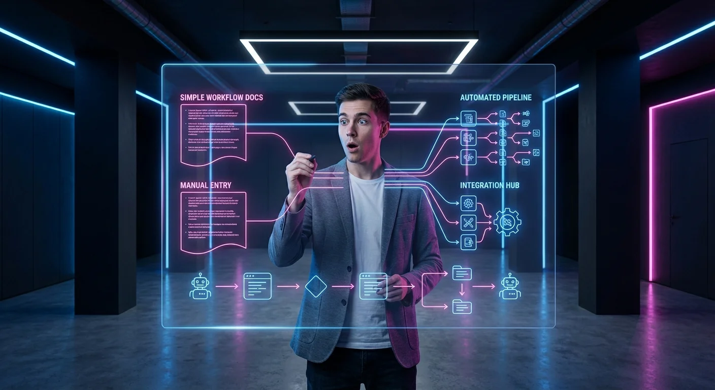Simple workflow docs transforming into automated pipelines